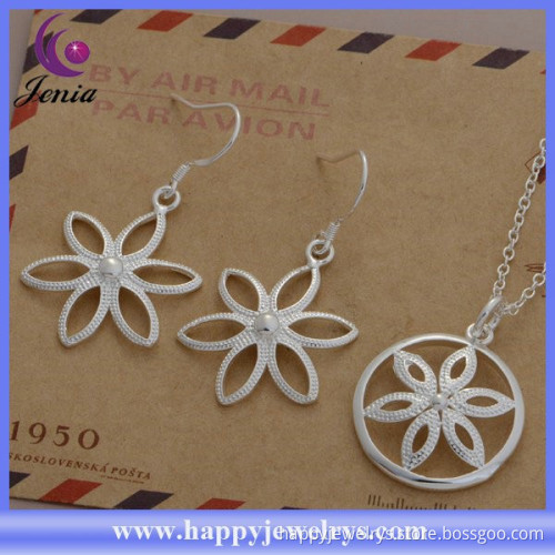 High quality cheap price round jewelry 925 silver plated fashion african beads jewelry set (AT569)